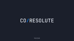 coResolute logo on dark background