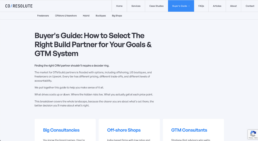 Buyer's Guide on the coResolute Website