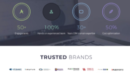 coResolute's previous website and positioning