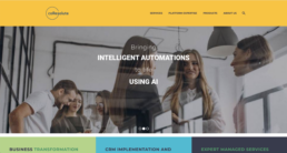 coResolute's previous website and positioning